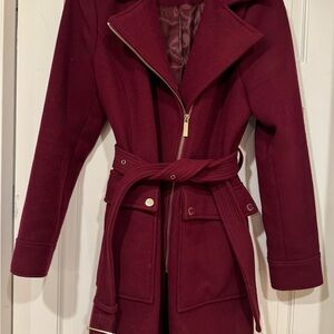 MICHAEL Michael Kors Deep Red Trench Coat